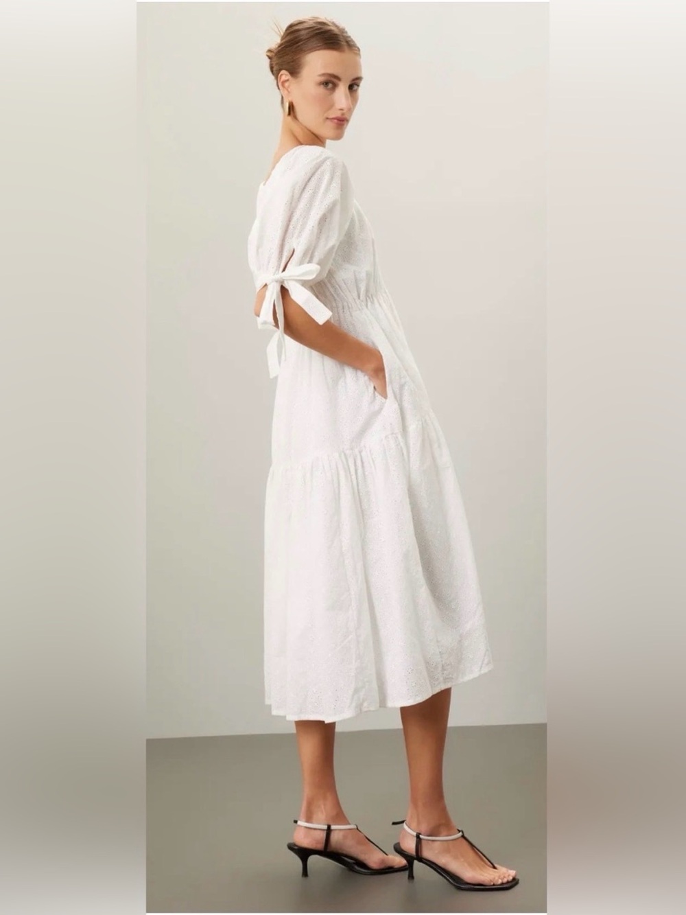 NWT Free People Eliza Faulkner Jolen White Eyelet Dress - Picture 3 of 7